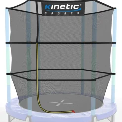 KINETIC SPORTS Trampolin Sicherheitsnetz für JUMPER 140 cm Kindertrampoline – Ersatz Fangnetz Netz mit Reißverschluss, UV-beständig, Indoor
