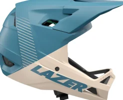 LAZER Full Face - Fahrradhelm Chase KinetiCore, beige-blau