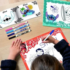 Lisciani 107575 - Disney Stitch - Zeichenschule mit parfümierten Stiften ausmalen zeichnen Kinder