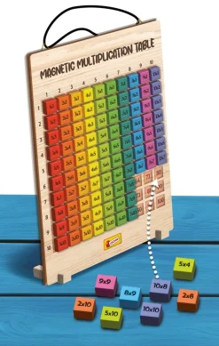 Lisciani EX105502 - Magnetische Multiplikations Tafel rechnen Grundschule Einmaleins Mathe Kinder