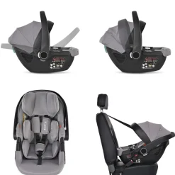 Lorelli Babyschale i-Size Aria Luxe (40 - 87 cm) verstellbar, Memory-Schaum schwarz