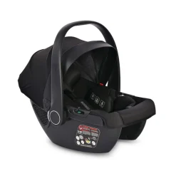 Lorelli Babyschale i-Size Aria Luxe (40 - 87 cm) verstellbar, Memory-Schaum schwarz