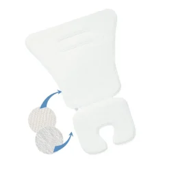 Lorelli Baby Universal Kindereinlage Duo Komfort, Sitzauflage, wasserabweisend weiß