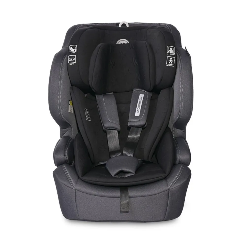 Lorelli Kindersitz Andromeda i-Size (76-150 cm) Isofix, Top Tether, verstellbar schwarz
