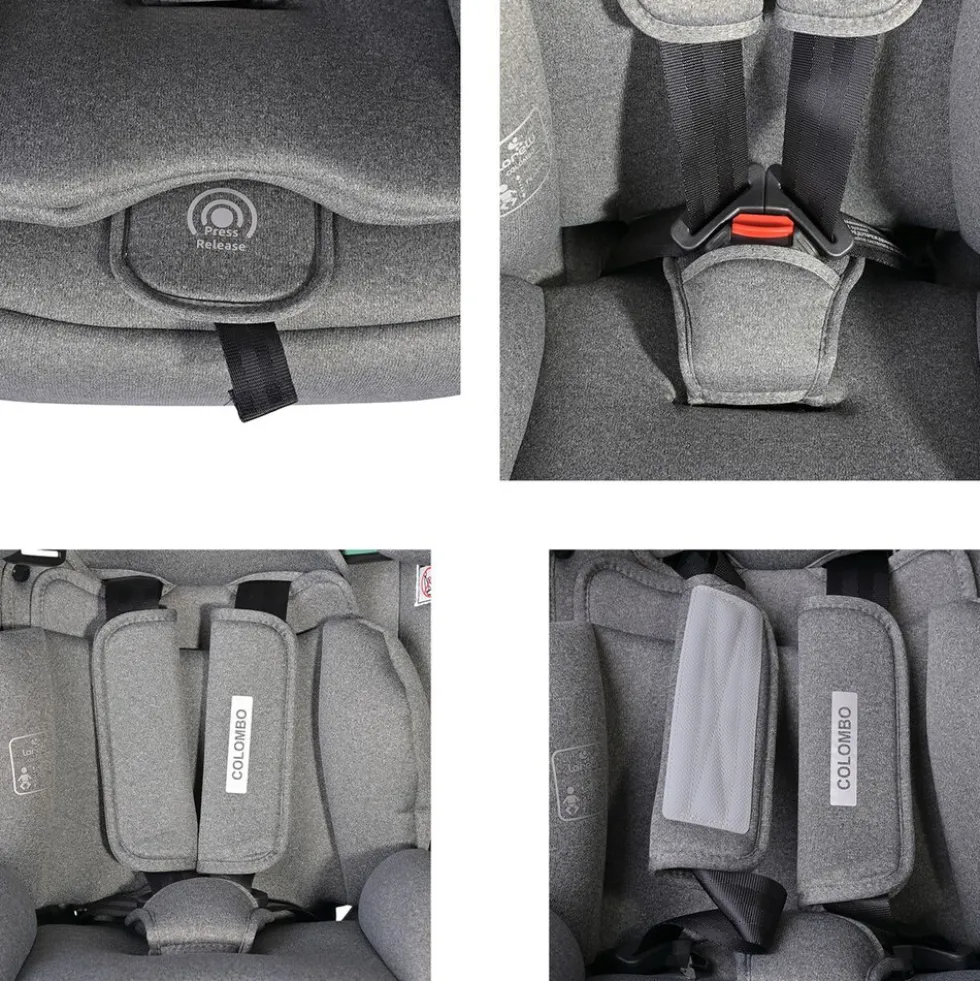 Lorelli Kindersitz Colombo i-Size (76-150 cm) Kopfstütze verstellbar, SPS-System gelb