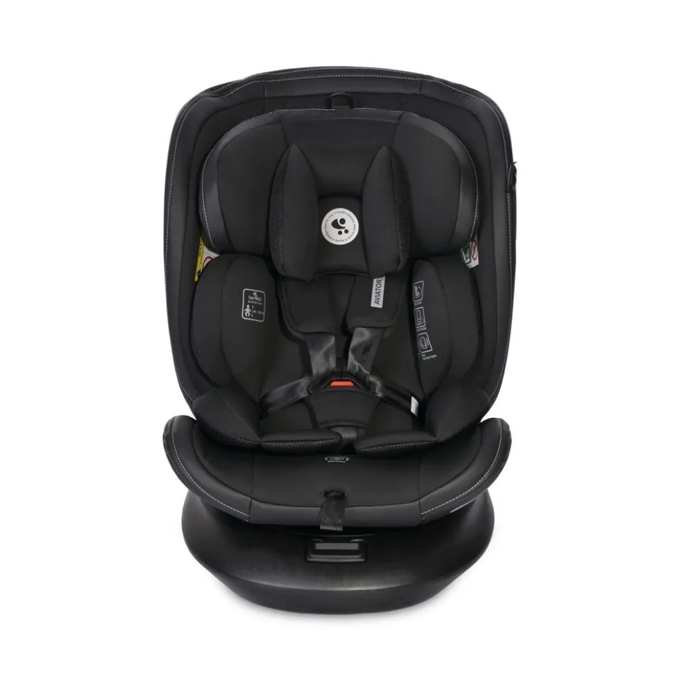 Lorelli Kindersitz i-Size Aviator (40-150cm) 360° drehbar, verstellbar, Isofix schwarz