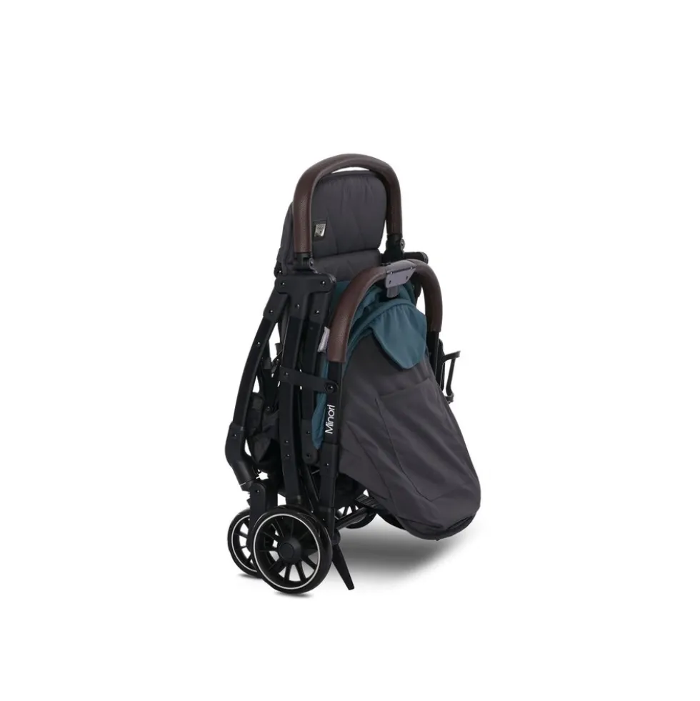 Lorelli Kinderwagen Buggy Minori faltbar PU-Räder Getränkehalter Fußabdeckung grün