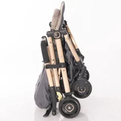 Lorelli Kinderwagen Myla Aluminiumrahmen Korb Fußsack klappbar mit Zusatzgriff gelb