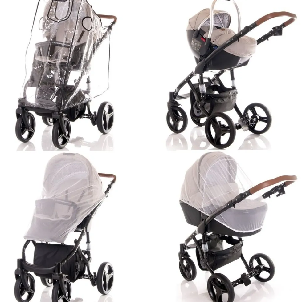 Lorelli Kombikinderwagen Rimini 2 in 1 Tragewanne Sportsitz Wickeltasche faltbar rot-schwarz