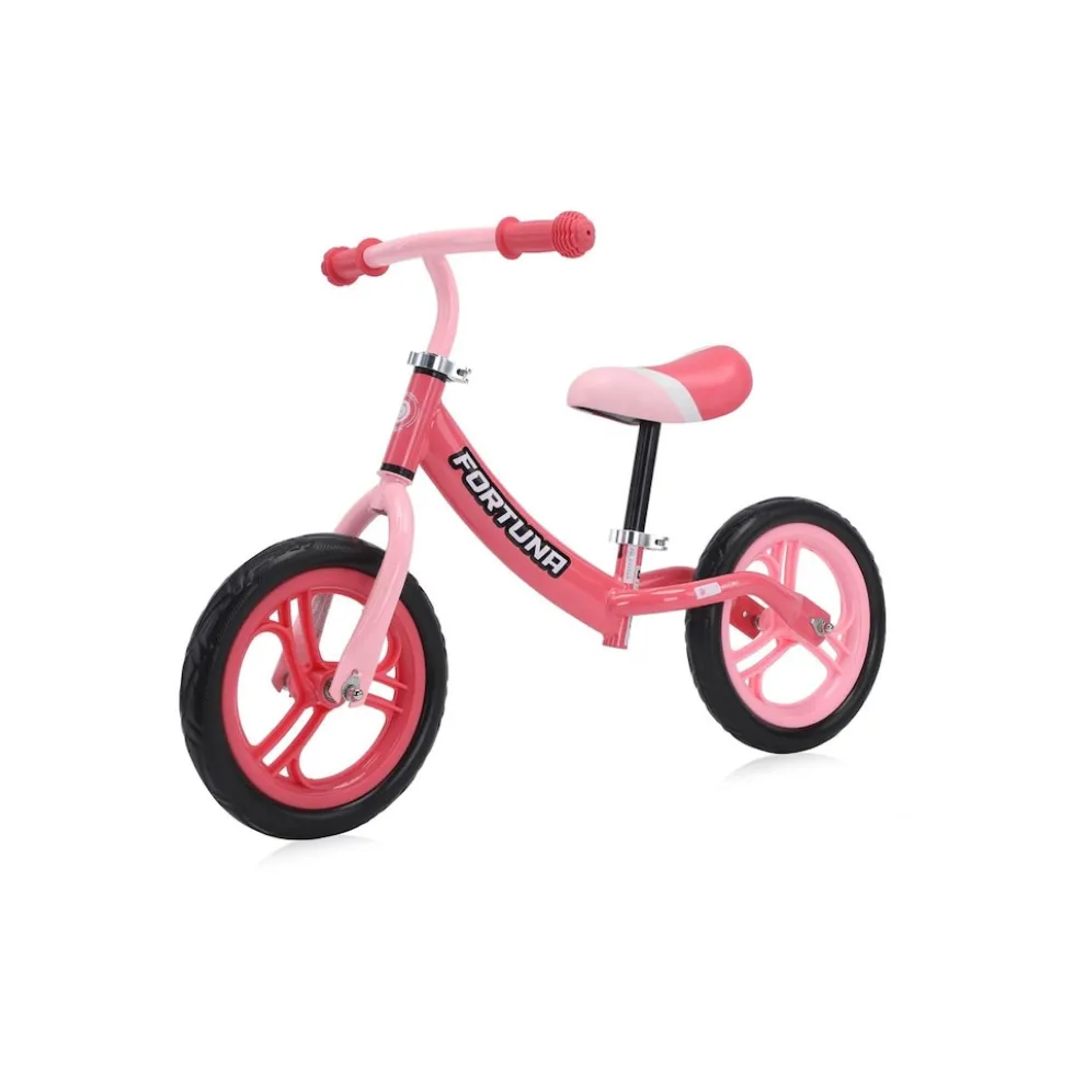 Lorelli Laufrad Fortuna 12 Zoll EVA-Reifen, Sitz und Lenker höhenverstellbar pink