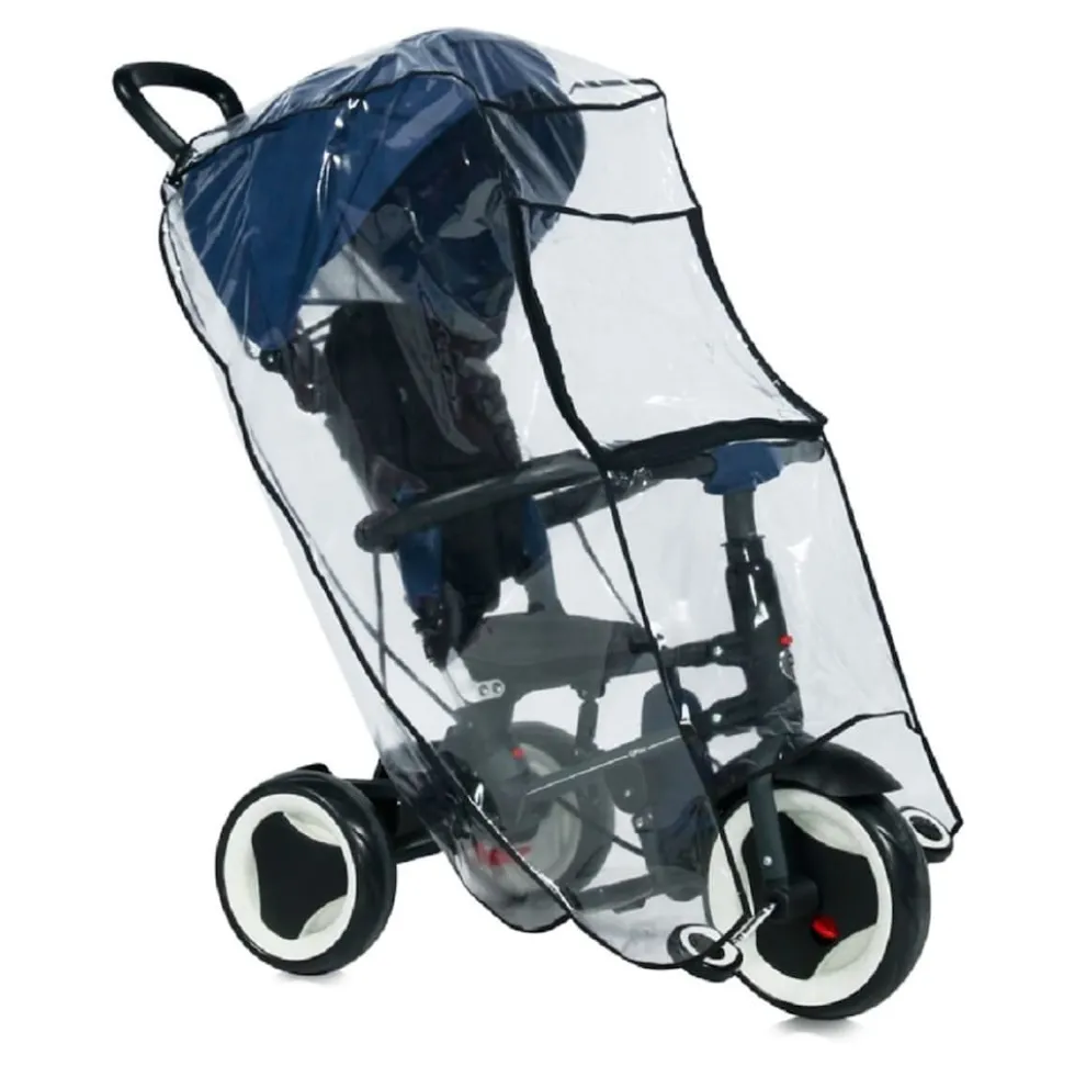Lorelli Universal Regenschutz, Kinder Dreirad, Schutz vor Regen und Wind transparent
