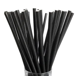LUXENTU Papier-Trinkhalme Jumbo 20 cm 100er Set