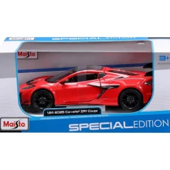 Maisto 1:24 Corvette ZR1 Coupe rot Die Cast Modellauto mit beweglichen Türen für Sammler und Auto-Fans