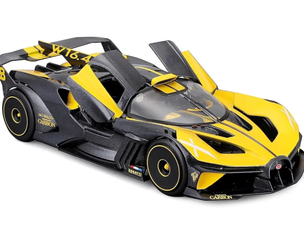 Maisto 32911 - Modellauto - Bugatti Bolide (gelb, Maßstab 1:24) Modell Auto Spielzeugauto
