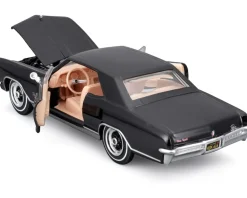 Maisto 31214 - Modellauto - Buick Riviera (schwarz, Maßstab 1:24) Modell Auto Spielzeugauto