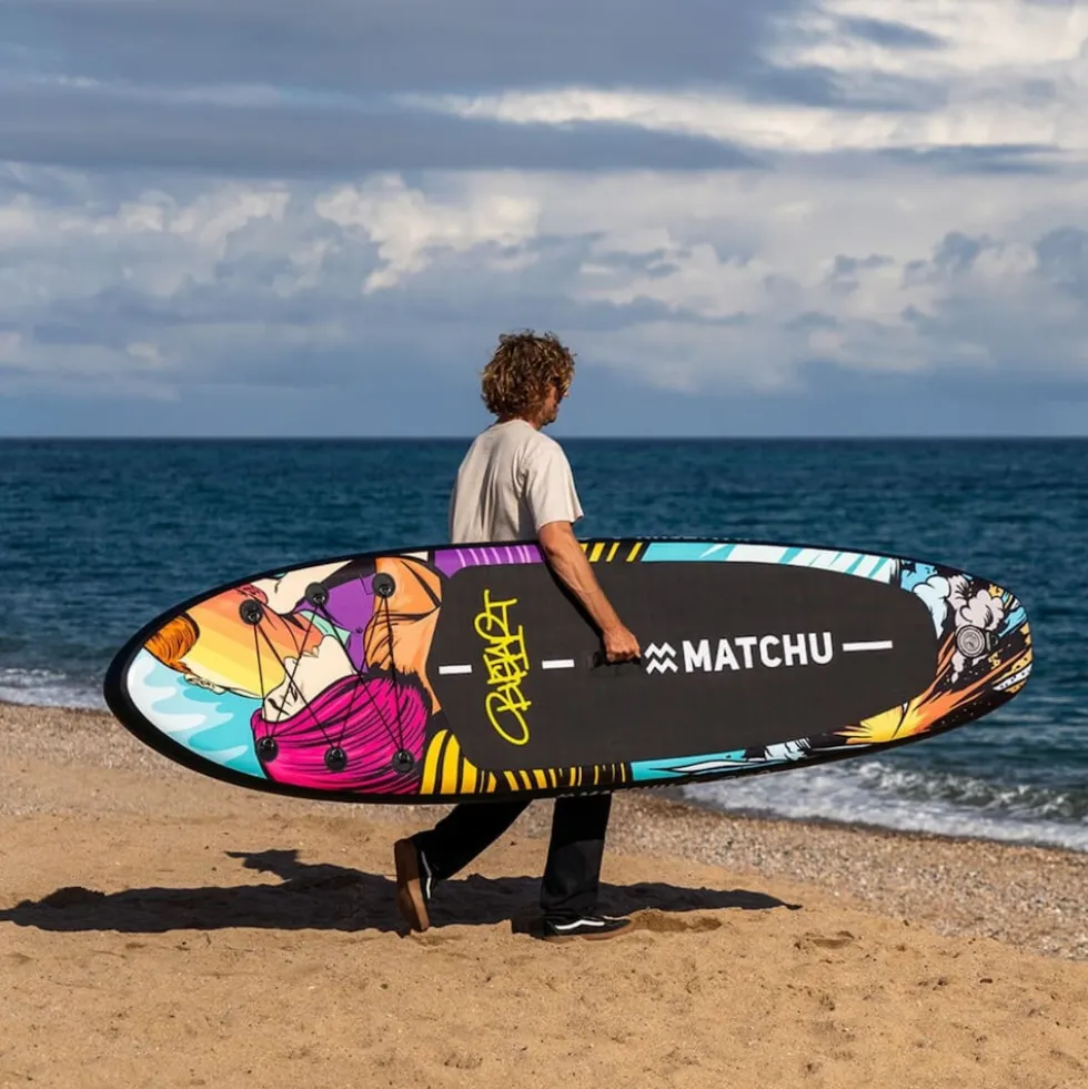 MATCHU Stand Up Paddle BustArt 320x81x15 cm - Aufblasbares Sup Board - Limited Edition