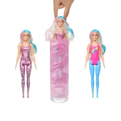 Mattel HJX61 sort. - Barbie - Color Reveal - Rainbow Galaxy - Puppe mit 6 Überraschungen, verschiedene Modelle