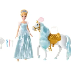 Mattel HPF95 - Disney Princess - Cinderella mit Pferd