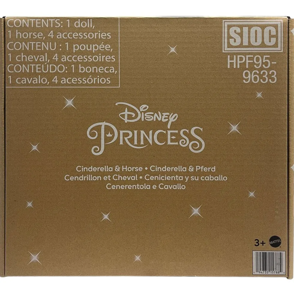 Mattel HPF95 - Disney Princess - Cinderella mit Pferd
