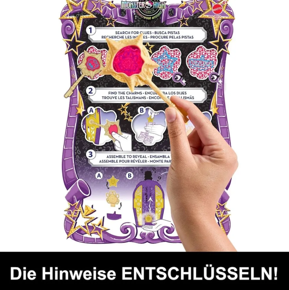 Mattel JBG80 - Monster High - Skulltimate Secrets Hauntlywood Mysteries – Clawdeen Wolf Puppe mit 19+ Überraschungen darunter ein "Kleiderschrank"