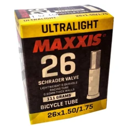 Maxxis UltralightSchlauch 26 Zoll Schraderventil Autoventil Auto Schrader Ventil Fahrradschlauch Rennrad MTB BMX