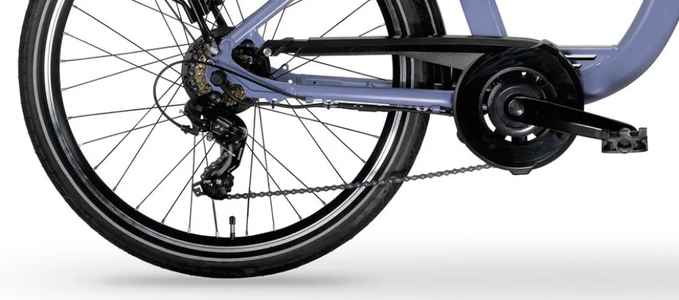 MBM Elektro-Citybike RHEA 24 Zoll, blau