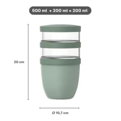 Mepal Lunchpot Ellipse 500 ml + 2x 200 ml