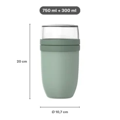 Mepal Lunchpot XL Ellipse 750 ml + 300 ml