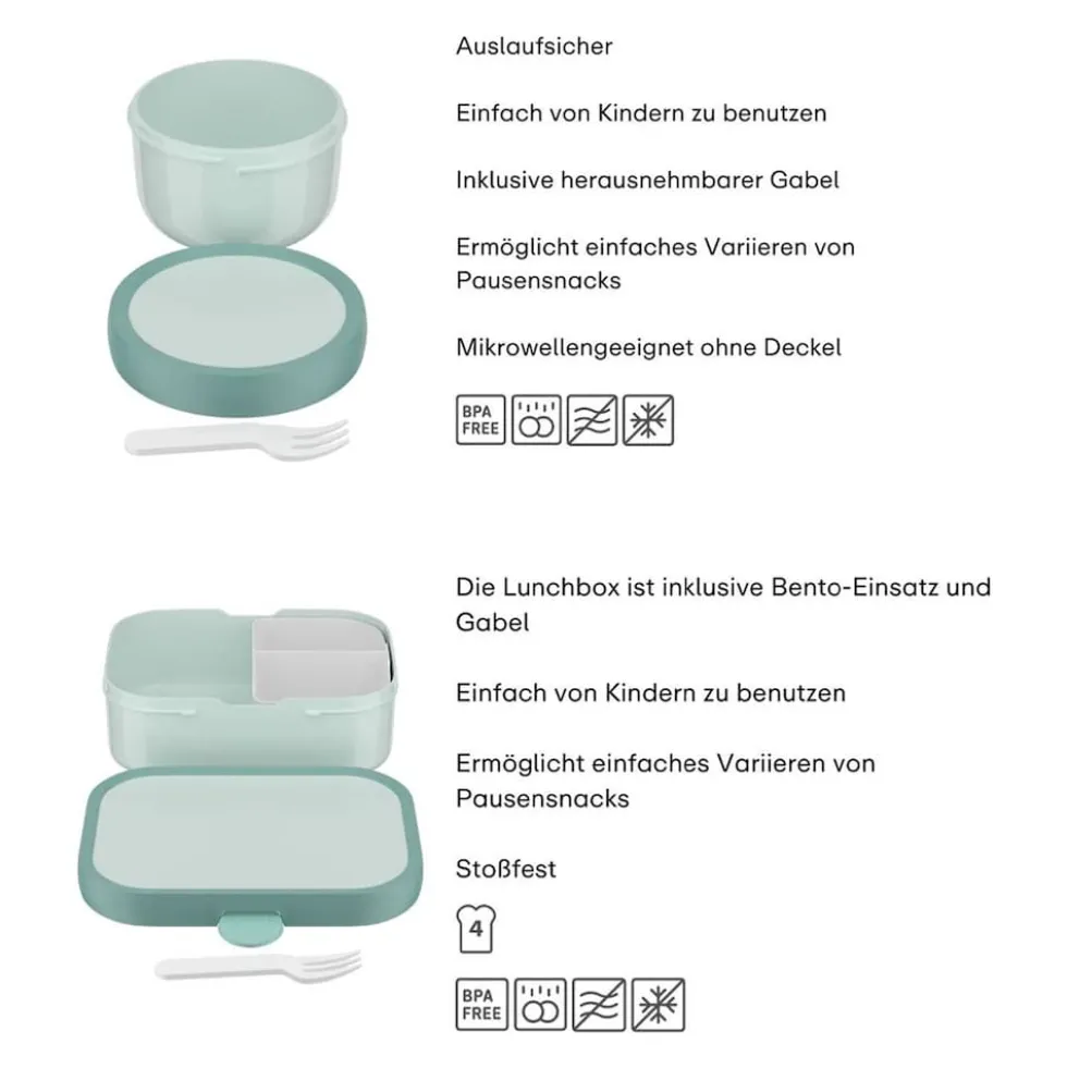 Mepal Obst- und Bentobox Campus (2025) 300 & 750 ml 2er Set
