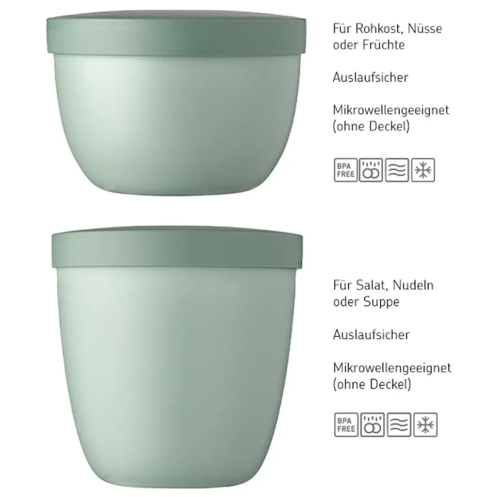 Mepal Snackpots Ellipse 350 & 500 ml 2er Set