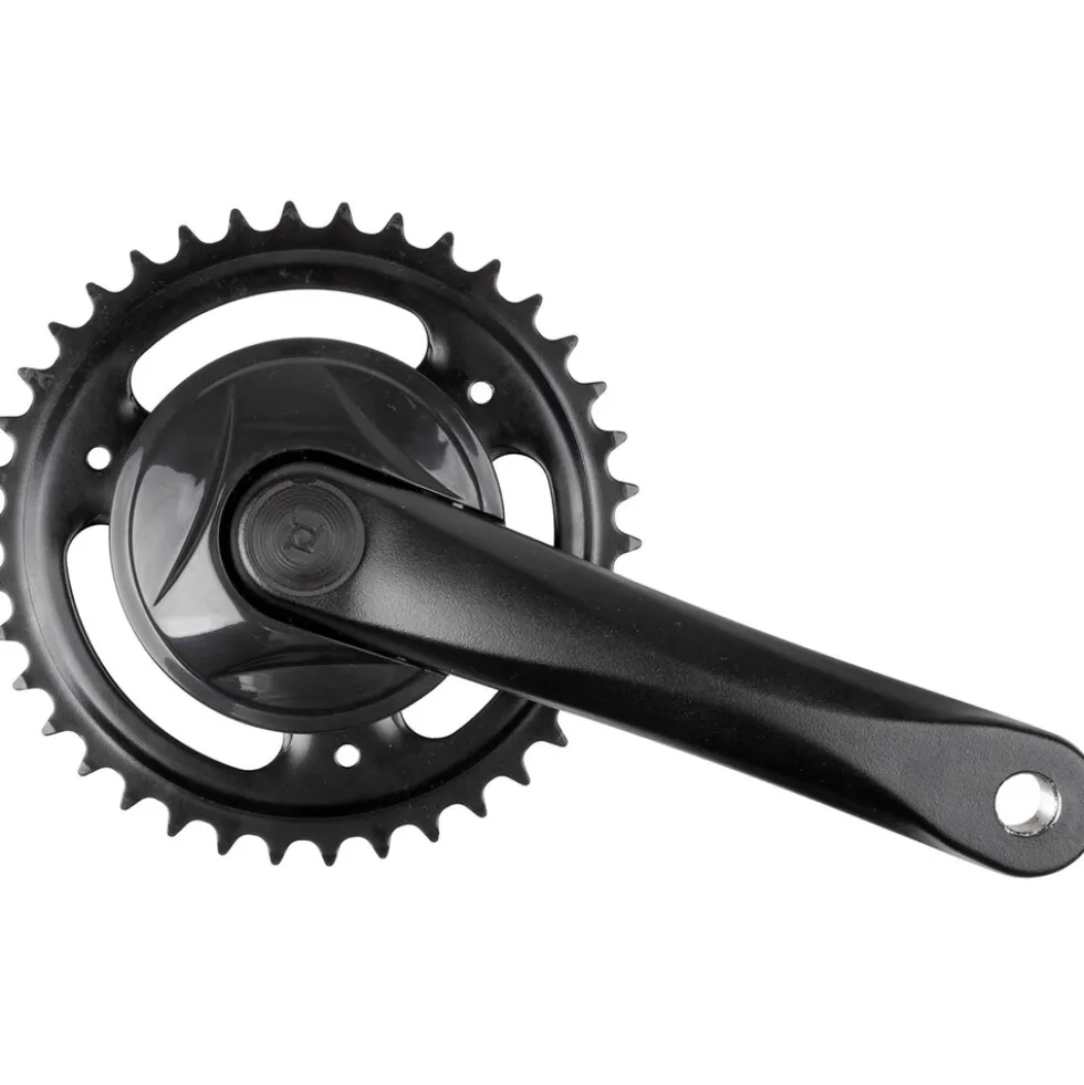 Messingschlager Kurbel 1-fach 38 Zähne 170 mm Kurbelgarnitur Tretkurbel Fahrradkurbel Kettenradgarnitur