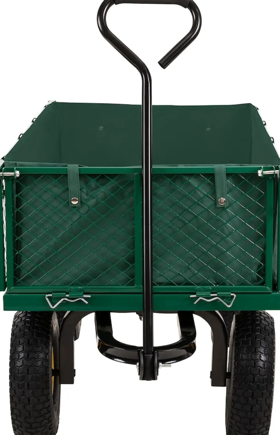Miweba Bollerwagen MB-700, Transportwagen mit 700 kg Traglast, klappbar, Doppelachse, Stahlrahmen (Grün)