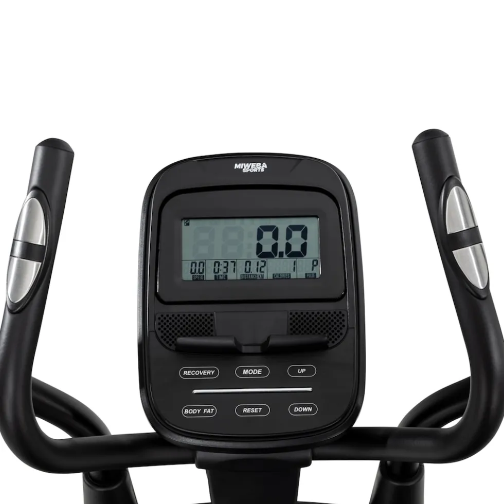 Miweba Sports Crosstrainer MC500, Pulsmessung, Transportrollen
