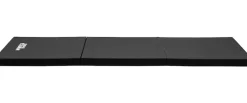 Miweba Sports Gymnastikmatte GM100, faltbar, rutschfest, Turnmatte für zuhause, Tragegriffe, PVC (Schwarz)