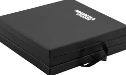 Miweba Sports Gymnastikmatte GM100, faltbar, rutschfest, Turnmatte für zuhause, Tragegriffe, PVC (Schwarz)