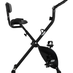 Miweba Sports Indoor-Cycle MX100 PRO mit Rückenlehne und ErgoGrip Griffen, klappbar (Pro, Schwarz/Grau)