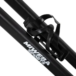 Miweba Sports Indoor-Cycle MX100 PRO mit Rückenlehne und ErgoGrip Griffen, klappbar (Pro, Schwarz/Grau)