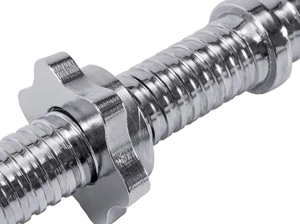 Miweba Sports Kurzhantelstange KH100, Sternverschluss, 35cm, Ø30mm, bis 40 kg, Stahl, 2er-Set (2 Stück)
