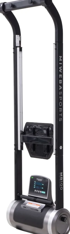 Miweba Sports Rudergerät MR100, Rudermaschine kompakt, Schaumstoff-Sitz, Display, Magnetbremse (Grau)
