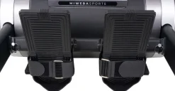 Miweba Sports Rudergerät MR100, Rudermaschine kompakt, Schaumstoff-Sitz, Display, Magnetbremse (Grau)