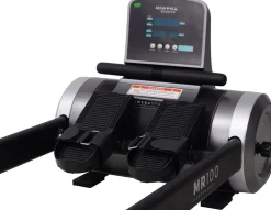 Miweba Sports Rudergerät MR100, Rudermaschine kompakt, Schaumstoff-Sitz, Display, Magnetbremse (Grau)