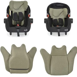 Moni Babyschale i-Size Multi (40 - 87cm) Gruppe 0+ Fußabdeckung Kopfstütze Gurt grün