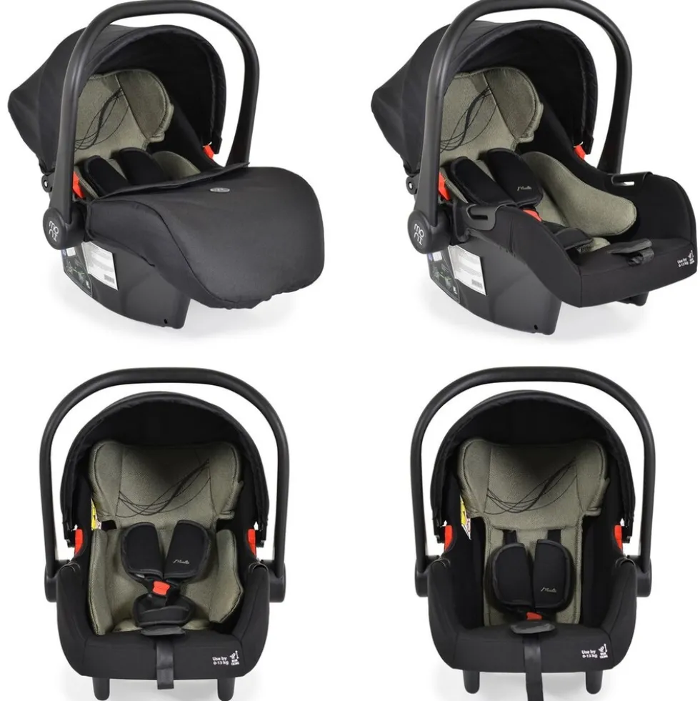 Moni Babyschale i-Size Multi (40 - 87cm) Gruppe 0+ Fußabdeckung Kopfstütze Gurt grün