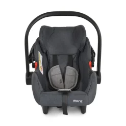 Moni Babyschale Trio Set mit Isofixbasis Royal, i-Size (40 - 87cm) Adapter grau