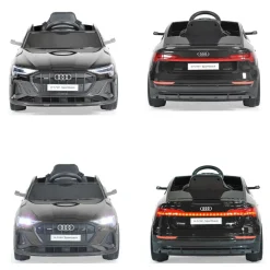 Moni Kinder Elektroauto Audi Sportback SUV metallic Fernbedienung USB EVA-Reifen schwarz