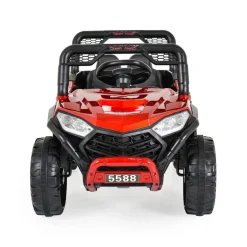 Moni Kinder Elektroauto Buggy Fast UTV 5588 metallic Fernbedienung MP3 USB Gurt rot