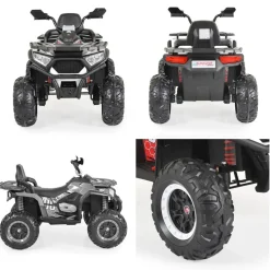 Moni Kinder Elektro-Buggy Cool NEL-007, EVA-Reifen, Scheinwerfer, Musikfunktion weiß