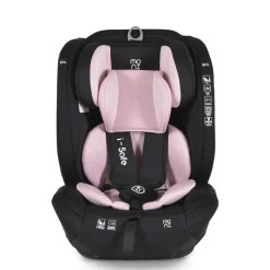 Moni Kindersitz i-Size i-Safe (76-150cm) Isofix, Top Tether, 13-fach verstellbar rosa