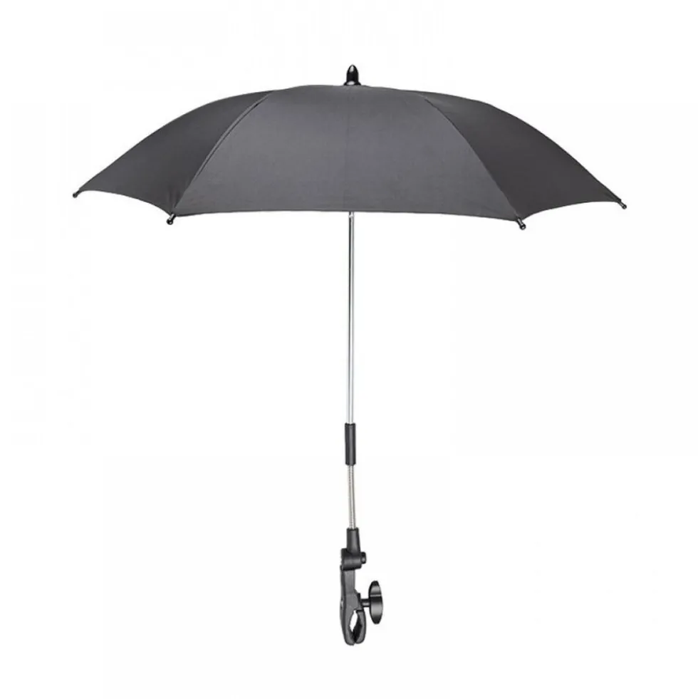 Moni Kinderwagenschirm, Sonnenschirm, universal, Durchmesser 80 cm, UV-Schutz schwarz