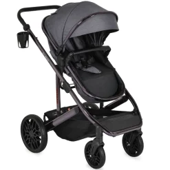 Moni Kombikinderwagen 3 in 1 all Road umbaubar Babyschale Sportsitz Tragetasche grau